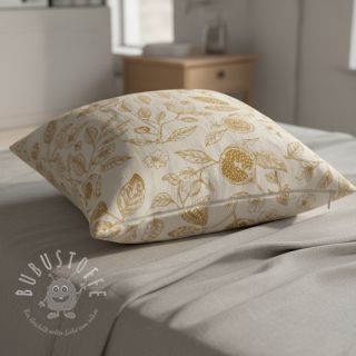 Dekostoff RUSTIC VINTAGE PRINT Granata peanut