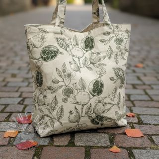 Dekostoff RUSTIC VINTAGE PRINT Granata kaki