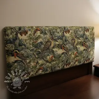 Dekostoff GOBELIN PREMIUM Bird Heritage Forest