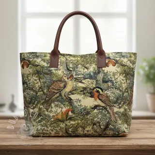 Dekostoff GOBELIN PREMIUM Bird Heritage Forest