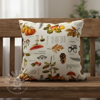 Dekostoff premium Linenlook Fall Harvest Recipe digital print