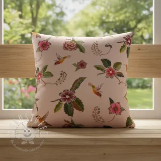 Dekostoff Floral Kolibri Art digital print