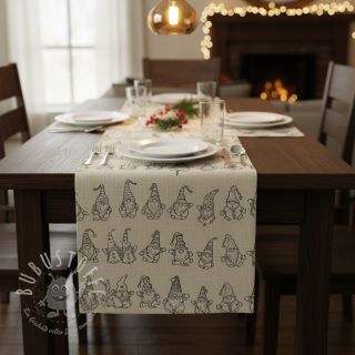 Dekostoff Linenlook premium Tomte Jolly Line