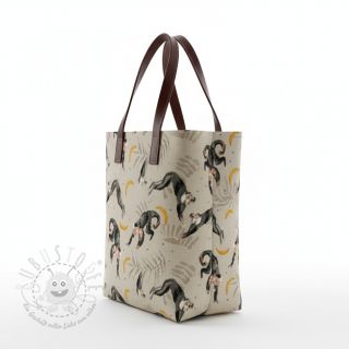 Dekostoff Linenlook Monkey Bananas