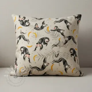 Dekostoff Linenlook Monkey Bananas