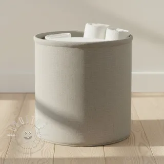 Dekostoff Linenlook PLAIN soft grey