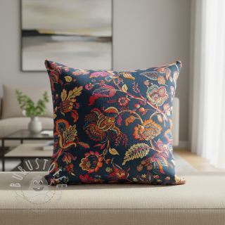 Dekostoff jacquard Inaya bleu