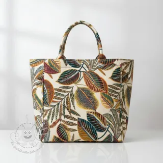 Dekostoff jacquard Cacao allover multico