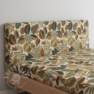 Dekostoff jacquard Cacao allover multico