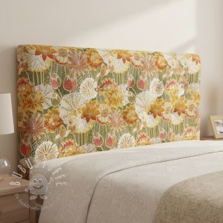 Dekostoff jacquard Opium allover kaki