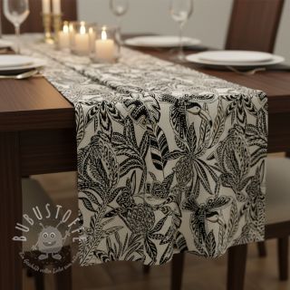 Dekostoff jacquard Fortuna blanc