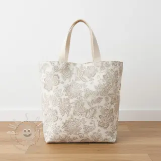 Dekostoff jacquard Jacobean lin