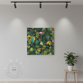 Dekostoff premium Tropical jungle bird digital print