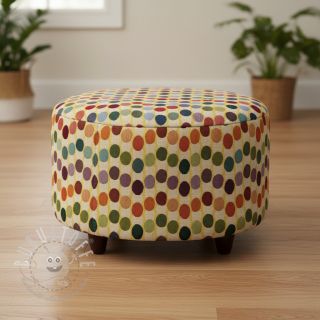 Dekostoff GOBELIN PREMIUM Graphic Dots Wave