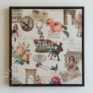 Dekostoff premium Linenlook Poetry Romantic Scene digital print