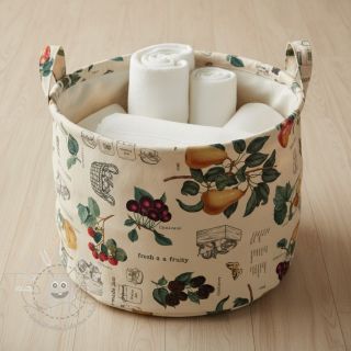 Dekostoff premium Linenlook Redfruit Jam Recipe digital print