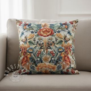 Dekostoff premium Linenlook Bloom Fruit Paradise digital print