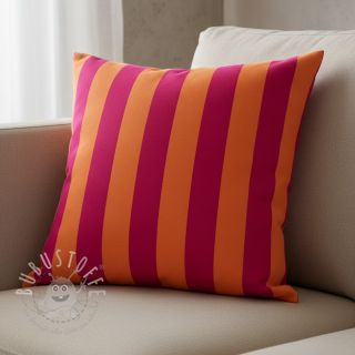 Dekostoff premium Joyful Basic Stripe pink digital print