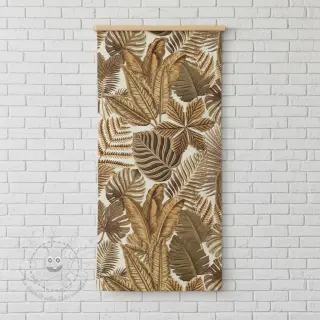 Dekostoff premium Leaf Embroidery digital print