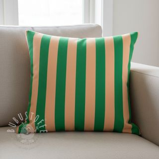 Dekostoff premium Joyful Basic Stripe green digital print