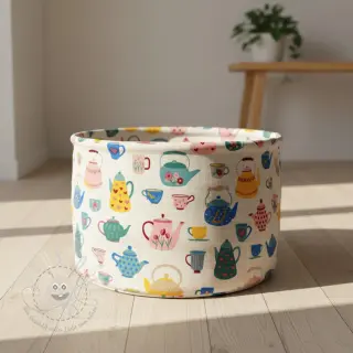 Dekostoff premium Happy Teapot Party