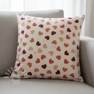 Dekostoff premium Heart Sprinkle Love
