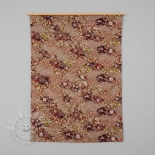 Dekostoff jacquard Nuage allover rouge