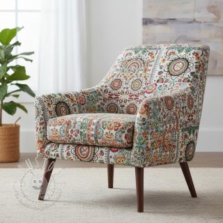 Dekostoff jacquard Ethnic multico