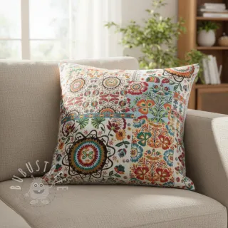 Dekostoff jacquard Ethnic multico