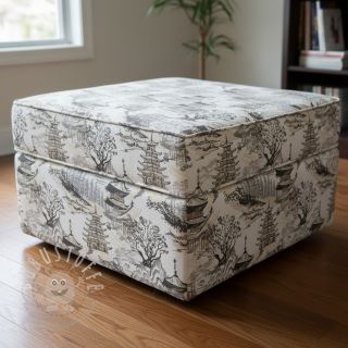 Dekostoff Haru beige digital print