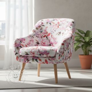 Dekostoff Batia blanco digital print