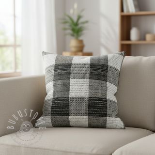 Dekostoff jacquard TWEED allover graphite