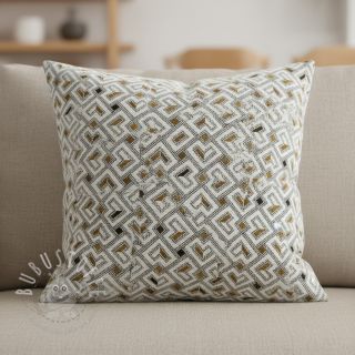 Dekostoff jacquard Pagne allover jaune