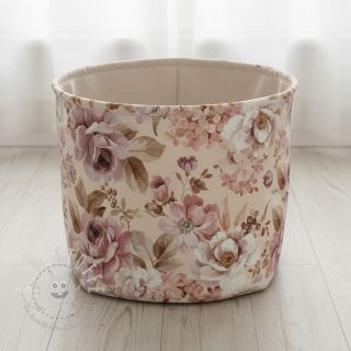 Dekostoff Classic flower garden digital print