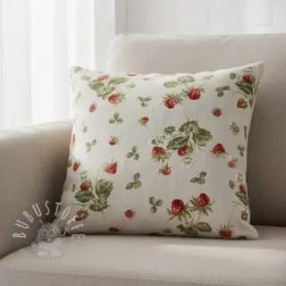 Dekostoff Linenlook Wild strawberries