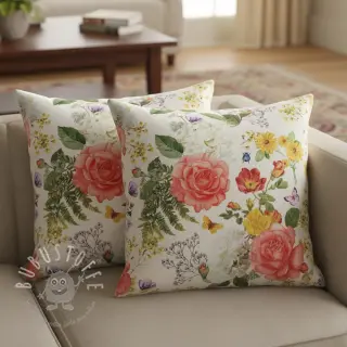 Outdoor Dekostoff mit Teflon-Finish ROSE GARDEN