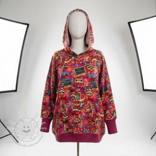 Sweatstoff Big eyes design A digital print