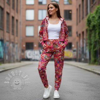 Sweatstoff Big eyes design A digital print