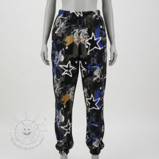 Sweatstoff Graffiti black digital print