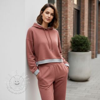 Sweat kuschel JOGGING henna melange