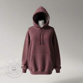 Sweat kuschel JOGGING aubergine melange