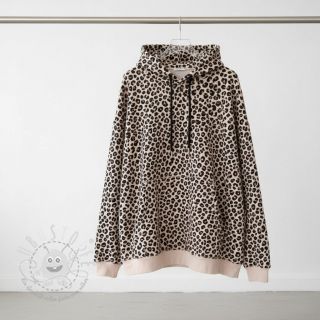 Sweatstoff Happy faces beige digital print