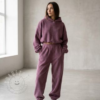 Sweat kuschel JOGGING old mauve