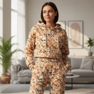 Sweatstoff Cutie pies design B digital print