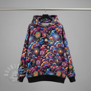 Sweatstoff Fire works design E digital print