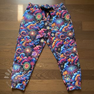 Sweatstoff Fire works design E digital print