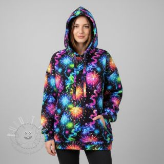 Sweatstoff Fire works design C digital print