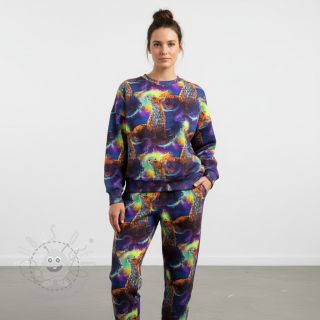 Sweatstoff Fantasy planets digital print