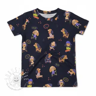 Jersey Dogs navy digital print
