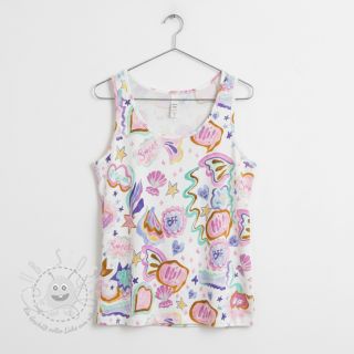 Jersey Shells white digital print